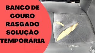 BANCO DE COURO RASGADO  SOLUÇÃO TEMPORÁRIA [upl. by Harewood]