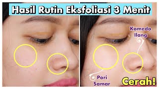 RUGI KALAU GAK EKSFOLIASI  CLEORA BEAUTY 3 MINUTES EXFOLIATING GEL REVIEW JUJUR [upl. by Akinod]