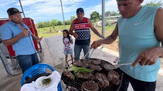 Empezamos a azar la carne gracias a Nelson y su esposa sandra [upl. by Mihe]