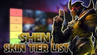 TIER LIST DAS SKINS DO SHEN NINJA QUE NÃO É NINJA [upl. by Nalced]