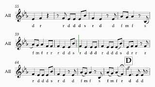 Alto 2 Diraiton Solfege [upl. by Jelene]