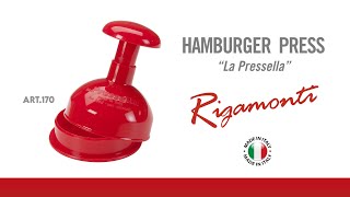 Rigamonti Pietro amp figli  ART 170 HAMBURGER PRESS quotLa Pressellaquot [upl. by Shepard152]