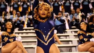 Southern University Marching Band amp Dancing Dolls quotLiberian Girlquot Homecoming 2016 [upl. by Ahsinor]