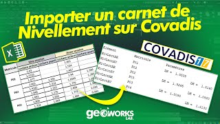 02 Importer un carnet de Nivellement dans Covadis [upl. by Barstow]