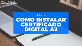 Como instalar certificado digital A3  Token ou SmartCard [upl. by Ayal264]