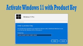 How to Activate Windows 11 with Product Key [upl. by Lagiba520]