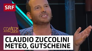 Claudio Zuccolini Meteo Gutscheine Spielerreden  Comedy aus dem Labor  SRF [upl. by Nairdna]