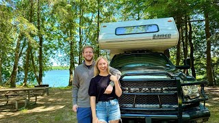 Truck Camping in Michigans Upper Peninsula  Lakefront Camping In the Best Summer State [upl. by Enyala]