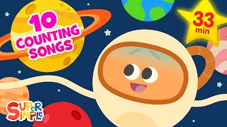 8 Little Planets  STEM Counting Song for Kids  Super Simple Songs [upl. by Iarahs847]