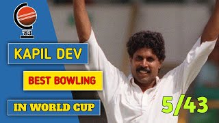 Kapil Dev Best Bowling in World Cup 1983  543 Vs Australia  Cricket Epic Battle  Ind Vs Aus [upl. by Ycal346]