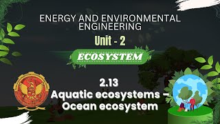 213 Aquatic ecosystems – Ocean ecosystem  ES301 [upl. by Jacobina]