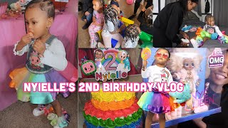 Nyielle’s 2nd Birthday Vlog 🎂  Get Ready With Us For Her Birthday Party 🥳 [upl. by Bullough695]