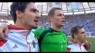 National Anthem of Germany FINAL 2014 with Subtitles [upl. by Neveda]