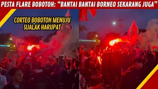 CORTEO BOBOTOH MEMBARA PSYWAR KE BORNEO FC [upl. by Otes222]