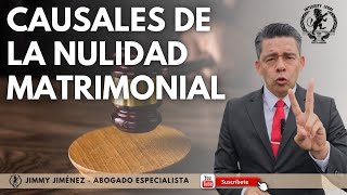 Causales de la Nulidad Matrimonial  Abogados de Familia  Jimmy Jiménez [upl. by Zul861]