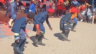 GUMBOOTS DANCE  16 JUNE 1976 COMMEMORATION soweto LuyoloPrimary [upl. by Idna]