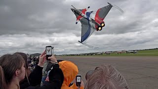 The Rafale steals the show at Duxford summer air show 2024 [upl. by Notnelc]