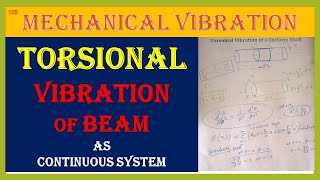 MV105 Torsional Vibration of a Uniform Shaft  Continuous Vibration System torsion vibration [upl. by Gnouhc140]