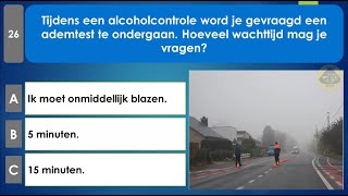 rijbewijs theorie examen belgie 2024  Alcohol en afleiding [upl. by Roux541]