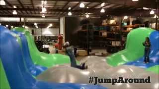 Insane Inflatable 5K  Testing JumpAround Obstacle [upl. by Mazurek]