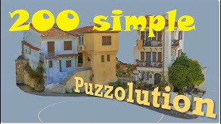 Puzzling Places OculusMeta Quest 2 Playthrough  Colorful Houses 200 simple Puzzle ChallengeSpedUp [upl. by Sida280]