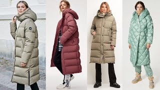 down coat women Womens Hooded Down Coats  Luxury Outerwear For Women [upl. by Cletus]