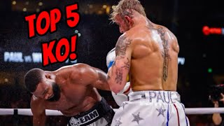 TOP 5 KNOCKOUTS IN YOUTUBE BOXING  RATEDR TRUTH [upl. by Eniledam]