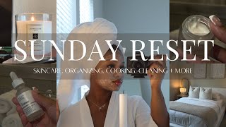 SUNDAY RESET  organizing skincare cleaning planning for the week etc [upl. by Thecla]