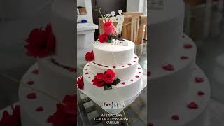 WEDDING CAKE  3 TIER CAKE IN DIFFERENT FLAVOURS [upl. by Siramad]