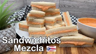 Sandwichitos de Mezcla Boricua Puerto Rican style Sandwichitos sandwich spread [upl. by Haran]