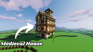 Minecraft Timelapse  Medieval House Full Version [upl. by Mauer]