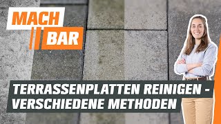 Terrassenplatten reinigen – verschiedene Methoden  OBI [upl. by Calvinna]