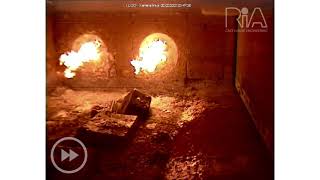 Aluminium Melting Furnace Hot Metal Explosion captured by RiA InFurnace Cameras [upl. by Shaum266]