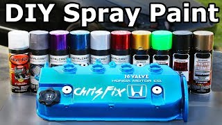 How to PROPERLY Spray Paint Valve Covers and Engine Parts [upl. by Winne]