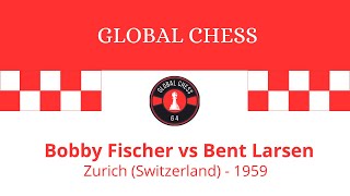 BOBBY FISCHER vs BENT LARSEN Zurich Switzerland 1959 [upl. by Skye]