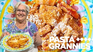 Easy cecapreti pasta with quotfakequot sauce  Pasta Grannies [upl. by Nura]