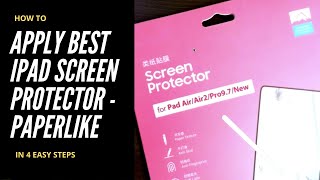 How to Apply Benks PaperLike Screen Protector for iPad and iPad Pro in 4 Easy Steps  Unboxing [upl. by Odlabu]