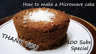 How to make an easy Microwave cake at home [upl. by Alaecim]