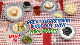 We Ate Depression Era Food ALL DAY What Did It Cost In 2023  Healthy Budget Meals For 2 [upl. by Rico]