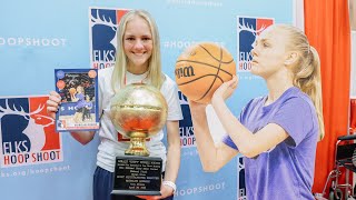 Morgan Miehle 2023 Hoop Shoot Champion [upl. by Liddy]