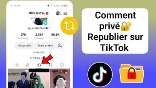 Comment masquer les republications sur TikTok  Vidéos privées republicées sur TikTok [upl. by Iret86]