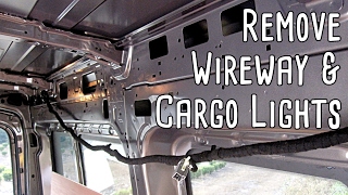 Remove The Wireway amp Cargo Lights  Ford Transit [upl. by Eirhtug]