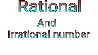 rational number and irrational number in hindi [upl. by Hannala688]