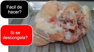 Descongelar Pollo En Horno Electrico RAPIDO sin microondas  sirve para PECHUGAALITASCARNE  Oster [upl. by Latsyrk]