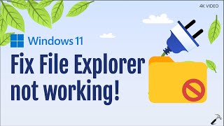 Solved File Explorer not working on Windows 11 [upl. by Anirat]