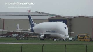 Airbus Beluga TAKEOFF  Broughton [upl. by Haidedej720]