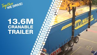 LKW WALTER 136m Cranable Trailer [upl. by Illom752]