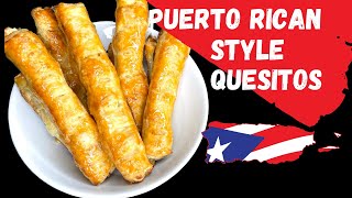 Authentic Quesitos Puertorriqueños  StepbyStep Guide to Making Puerto Rican Cheese Pastries [upl. by Ylhsa]