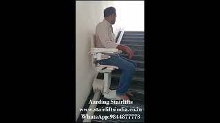 Aarding Straight Stairlift Installed For 1 Floor At Gottigere Bangalore [upl. by Eirrek]