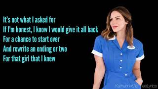 Katharine McPhee  She Used To Be Mine From Waitress The Musical Lyrics [upl. by Ledeen]